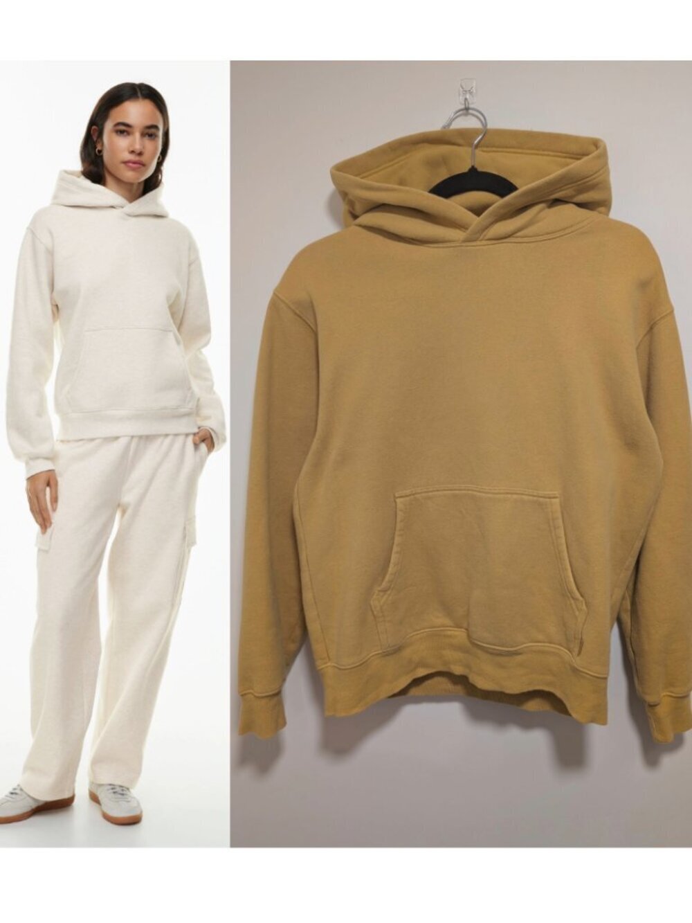 Aritzia Tna | Cozy Fleece Perfect Hoodie In Golden Rod